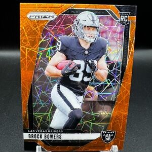 2024 Panini Prizm - Rookies Brock Bowers #315 Lazer Prizm (RC)